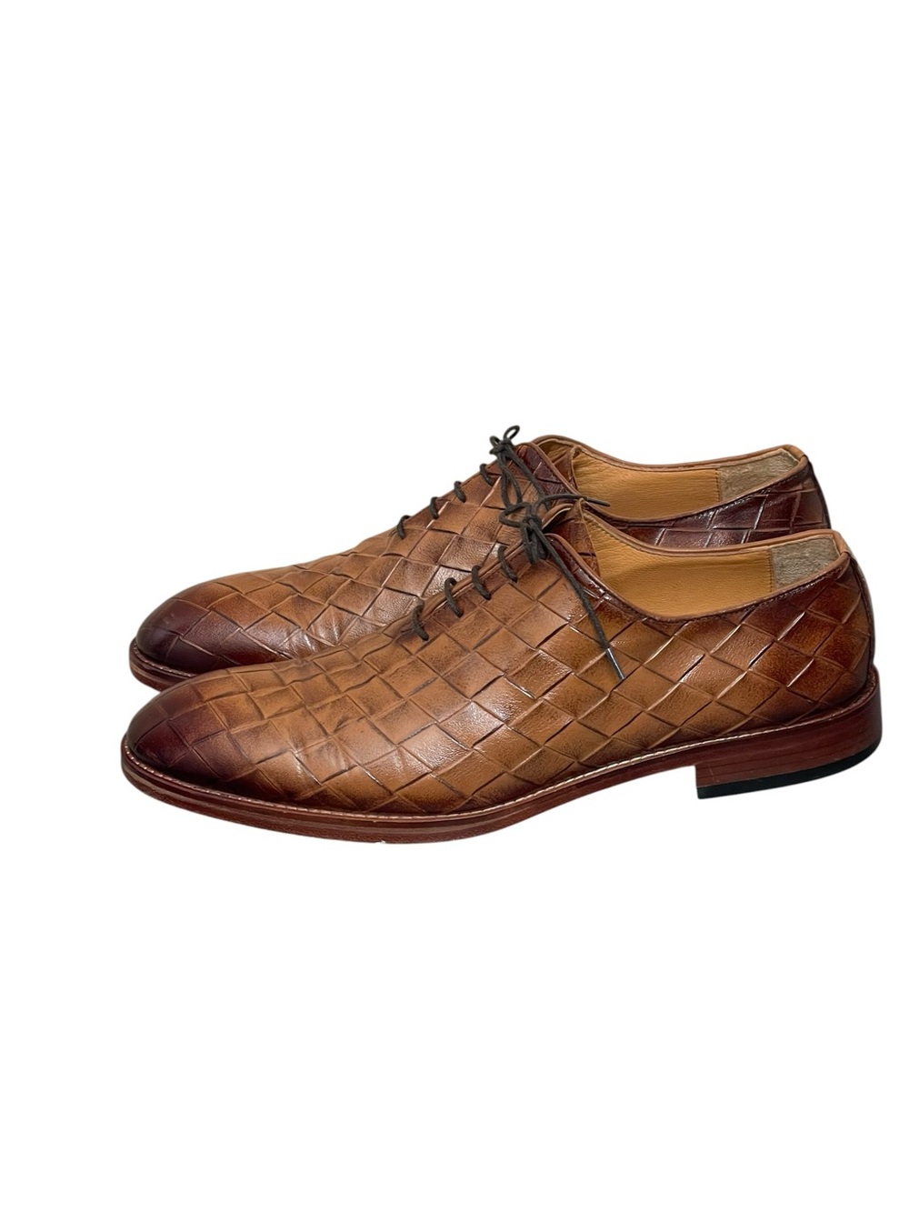 Santoni Leather Oxford Shoes size 44(USA 11) - Picture 4 of 14